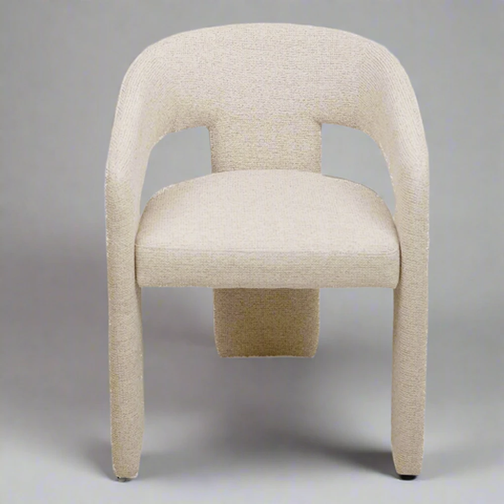Dario Open-Back Upholstered Chair - Abby Flax