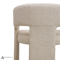 Dario Open-Back Upholstered Chair - Abby Flax