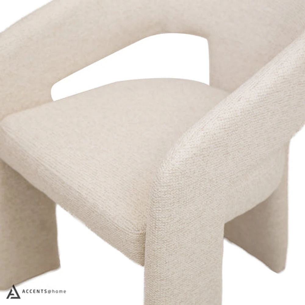 Dario Open-Back Upholstered Chair - Abby Flax