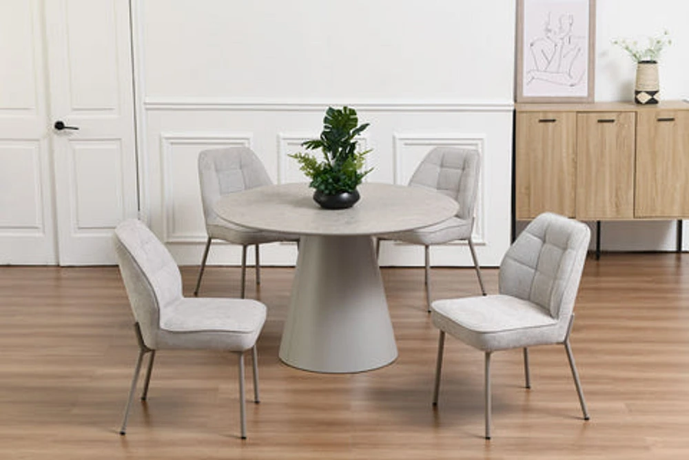 Alexios Round Matt Finish Dining Table