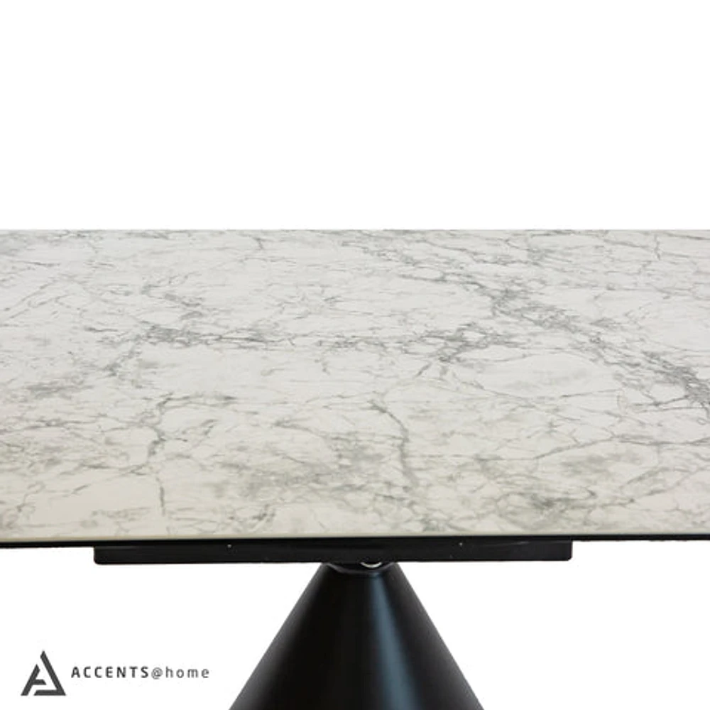 Tokyo Round Extendable Dining Table - Faux Marble