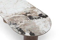 Scottsdale Ceramic Top and Wooden Base Dining Table