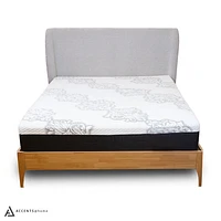 Eiden Wooden Queen Bed - Oyster