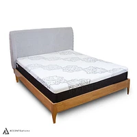 Eiden Wooden King Bed - Oyster