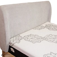 Eiden Wooden King Bed - Oyster