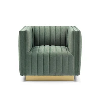 Elba Mid Century Chair - Premium Velvet Green