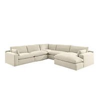 Elyza 5-Piece Sectional with Right Chaise