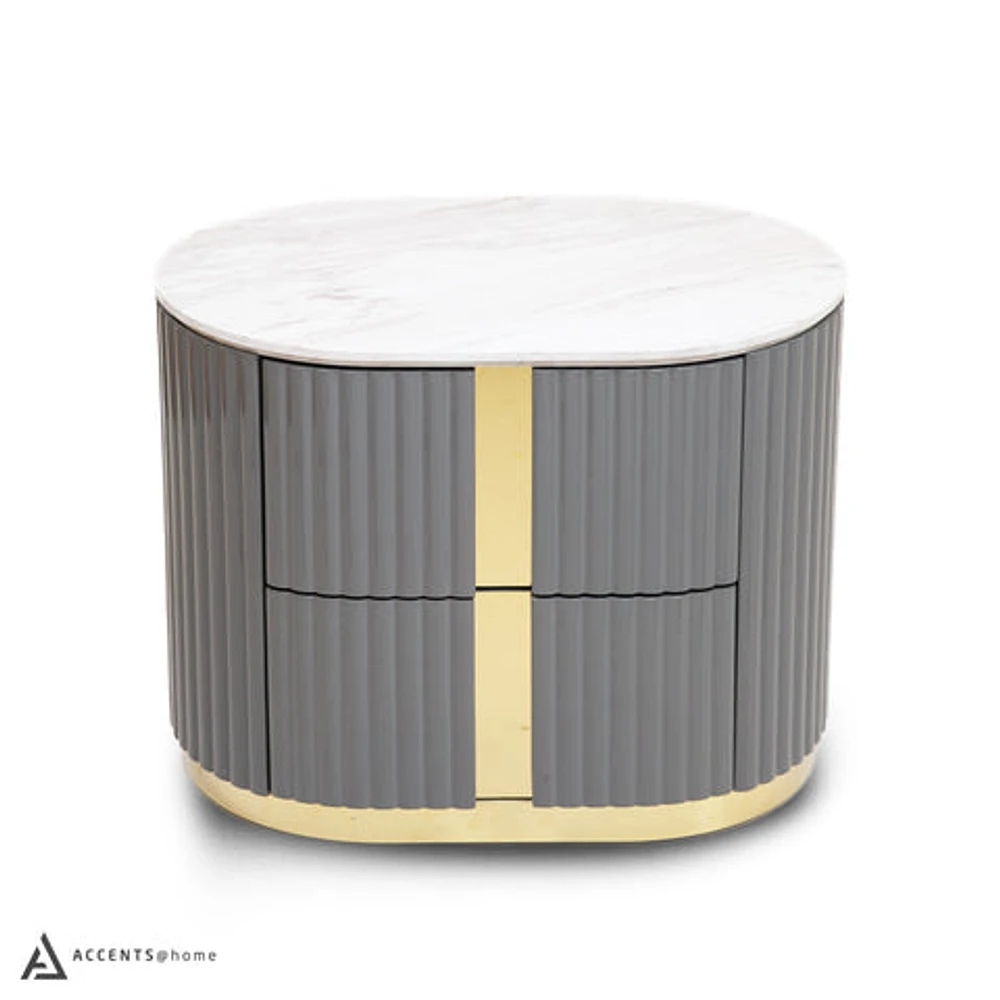 Yulie Nightstand - White - Greater Vancouver Furniture