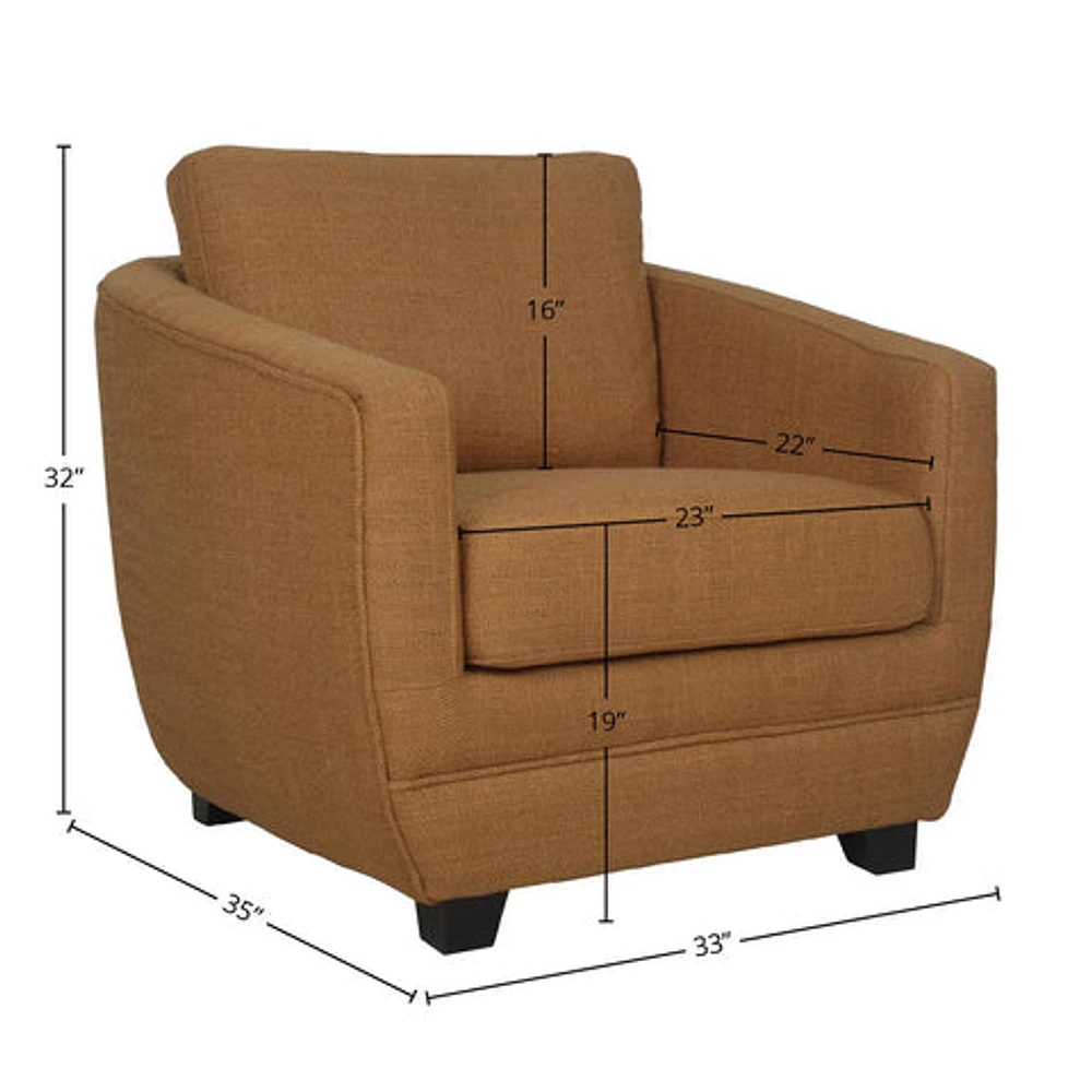 Baltimo Club Chair - Gold