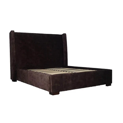 Cora Storage King Bed - Velvet Brown