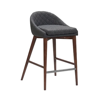 Mila Counter Stool - Dark Grey