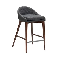 Mila Counter Stool - Dark Grey