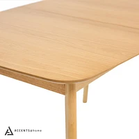 Rocca 59" Leg Table - Natural Oak