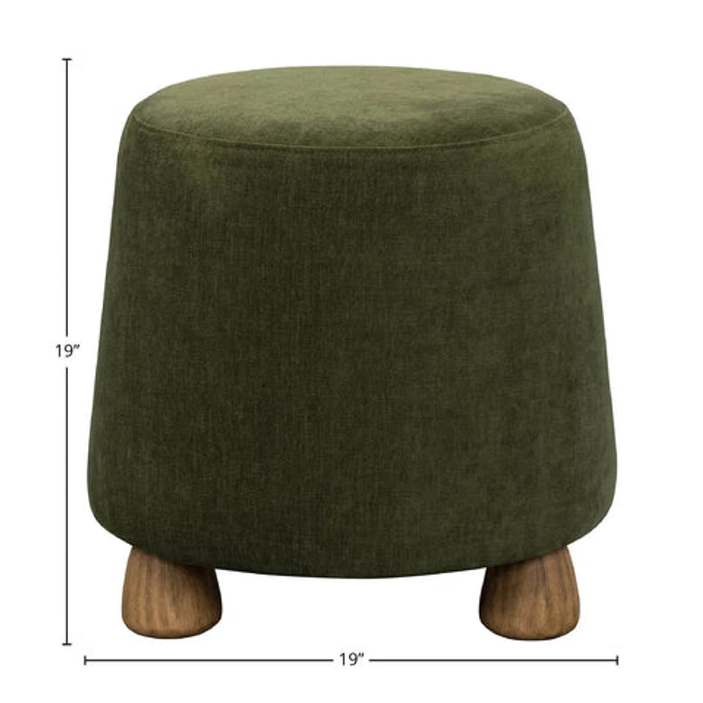 Giselle Ottoman - Olive