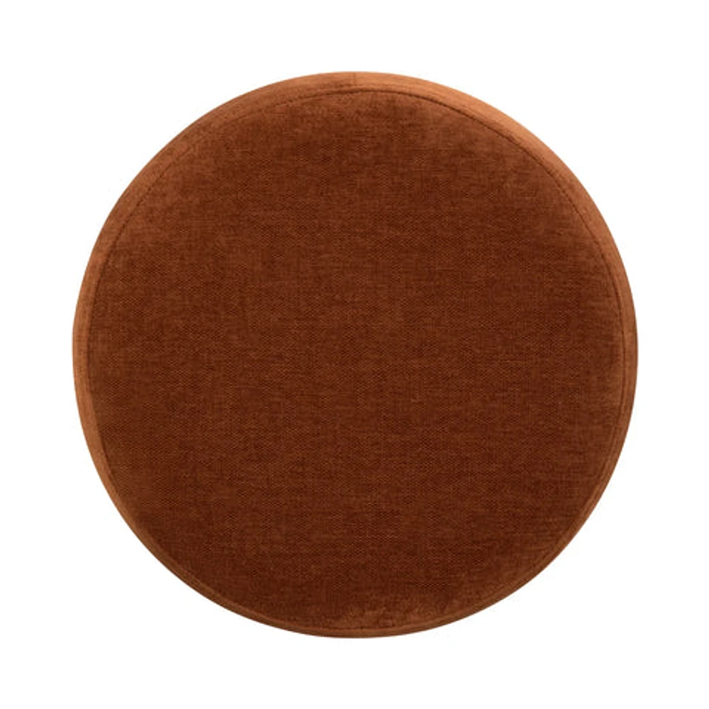 Giselle Ottoman - Terracotta Chenille