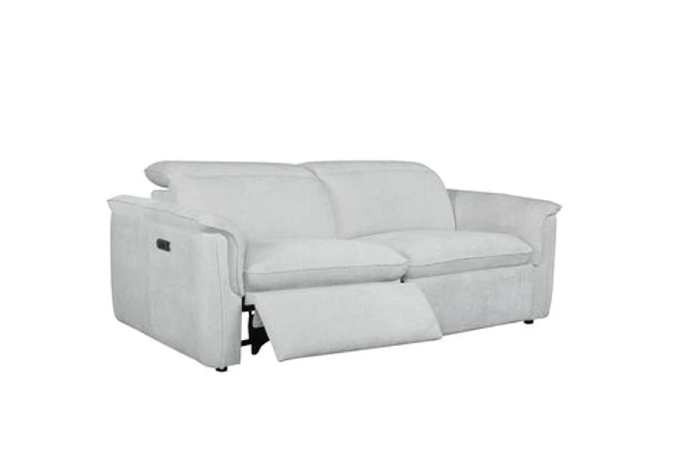 Rosa Power Recliner Sofa with Adjustable Headrest - Dove