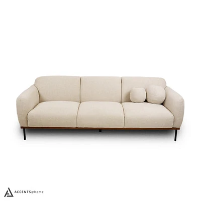 Genea Sofa with Premium Believe Fabric - Beige