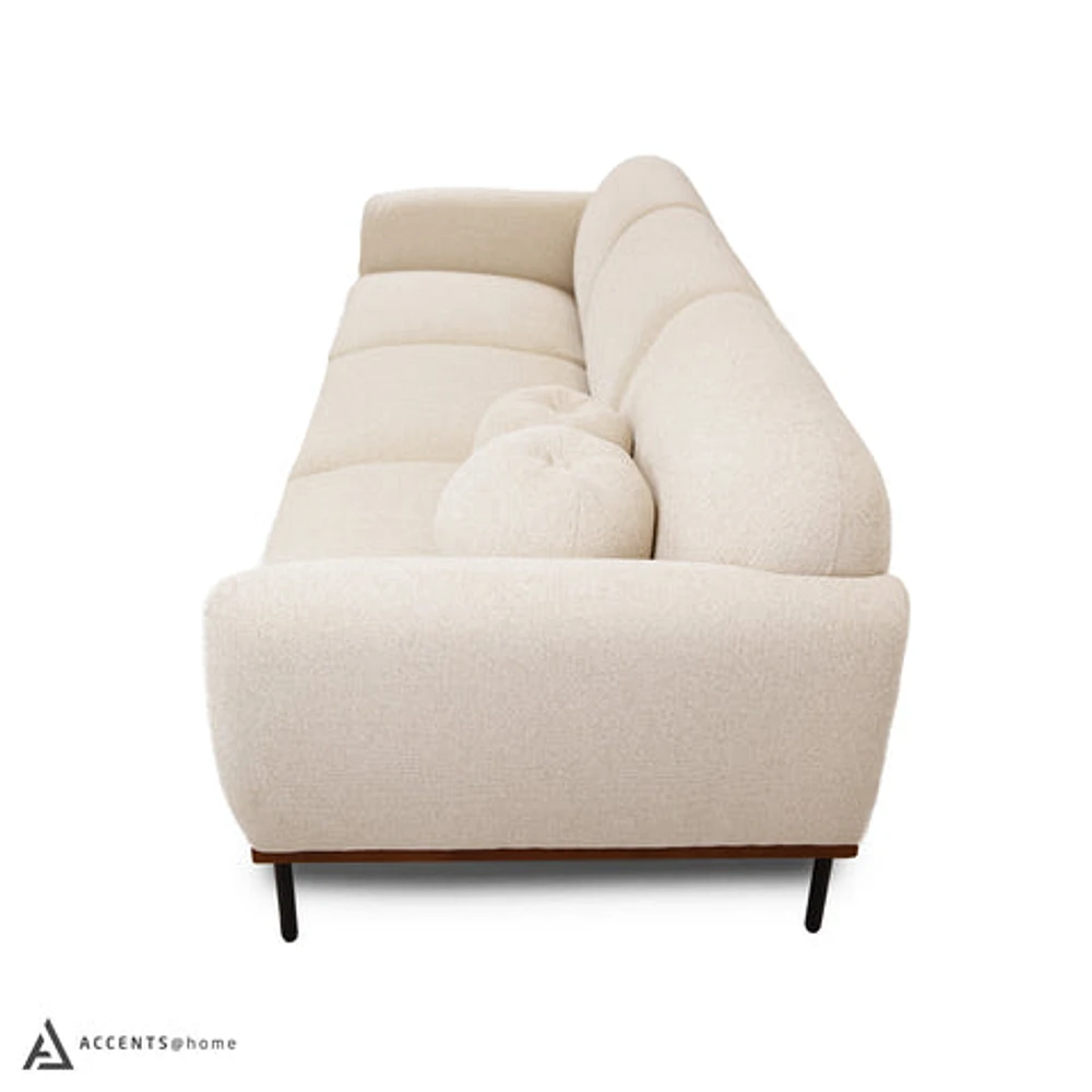 Genea Sofa with Premium Believe Fabric - Beige