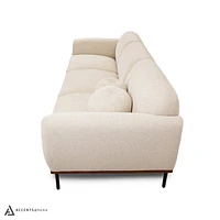 Genea Sofa with Premium Believe Fabric - Beige