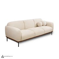 Genea Sofa with Premium Believe Fabric - Beige