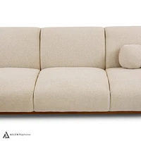 Genea Sofa with Premium Believe Fabric - Beige