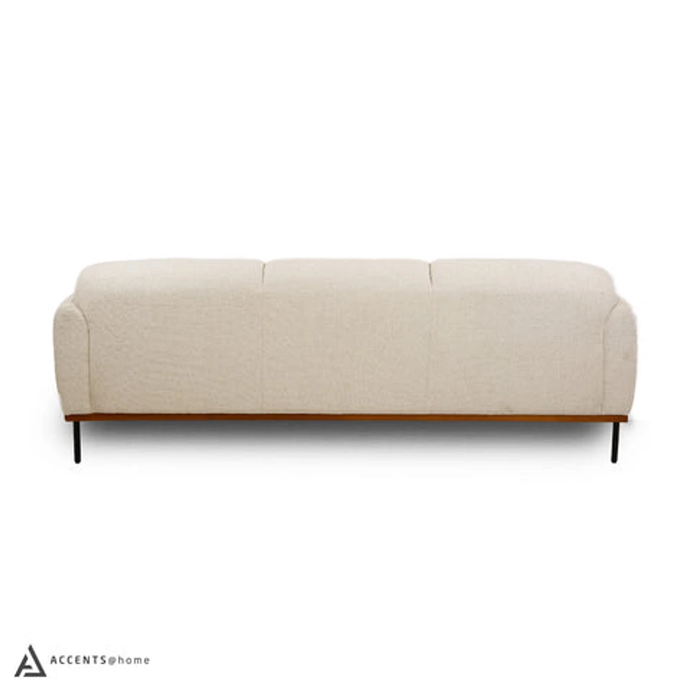 Genea Sofa with Premium Believe Fabric - Beige