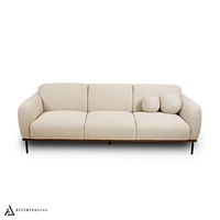 Genea Sofa with Premium Believe Fabric - Beige