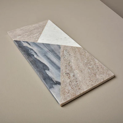 Geometric Marble Rectangular Board