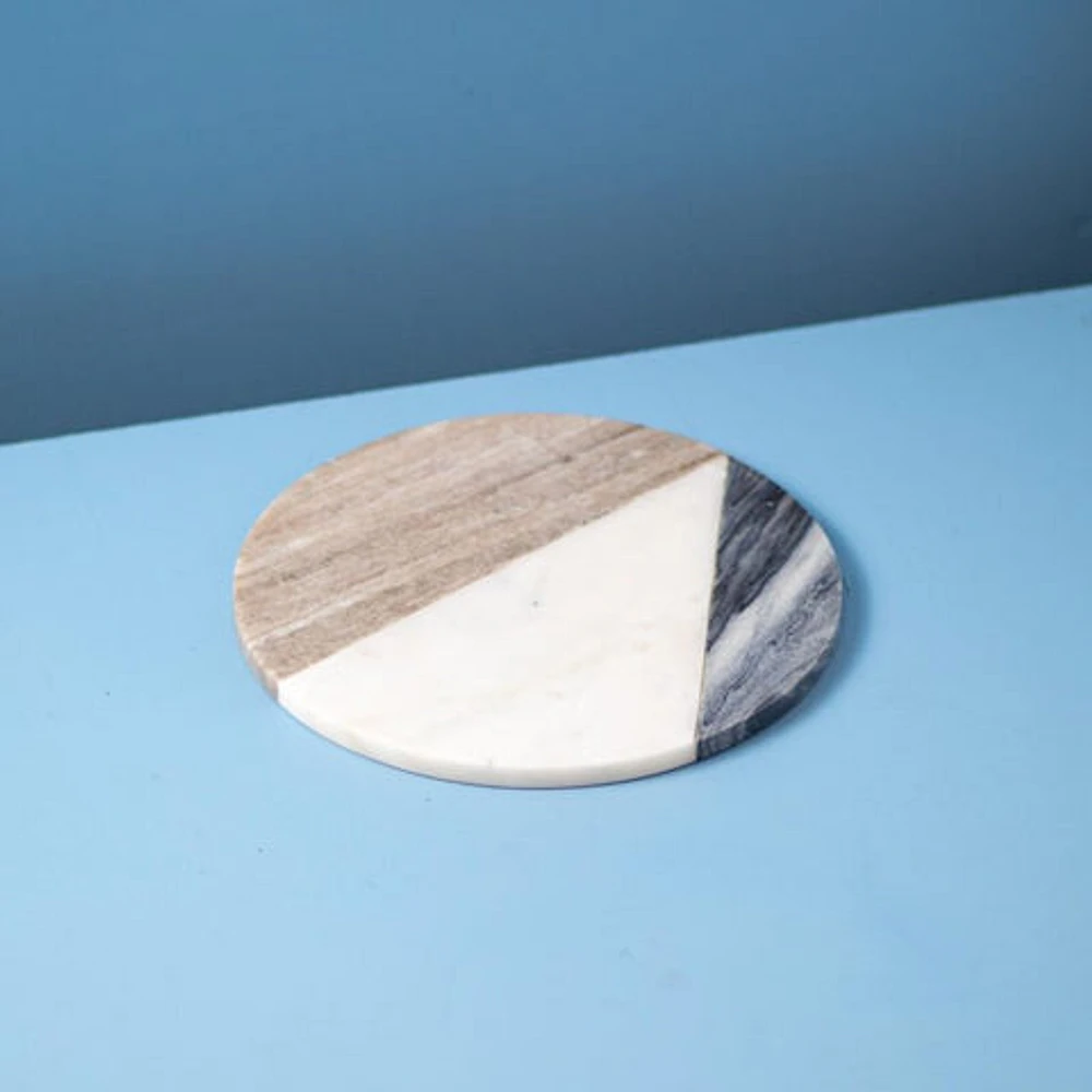 Geometric Marble Round Board