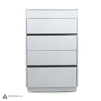 Gilly Grey Glossy Finish Bedroom Chest - Greater Vancouver Furniture