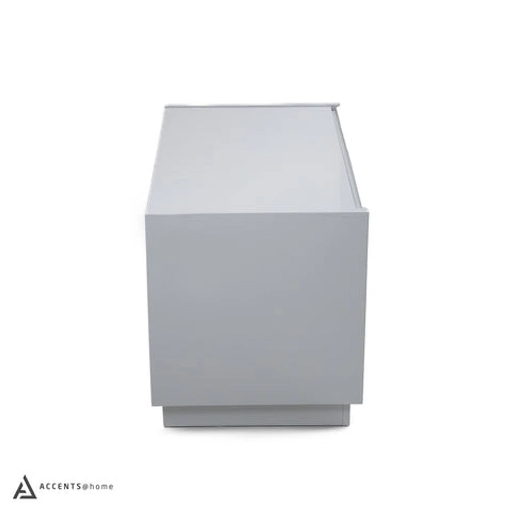 Gilly Grey Glossy Finish Night Stand - Greater Vancouver Furniture