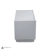 Gilly Grey Glossy Finish Night Stand - Greater Vancouver Furniture