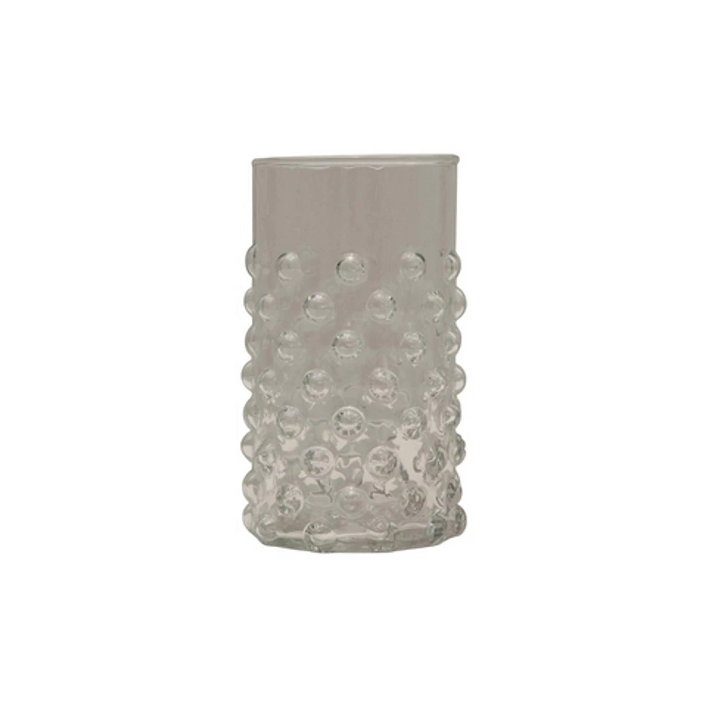 Hobnail Drinking Glass