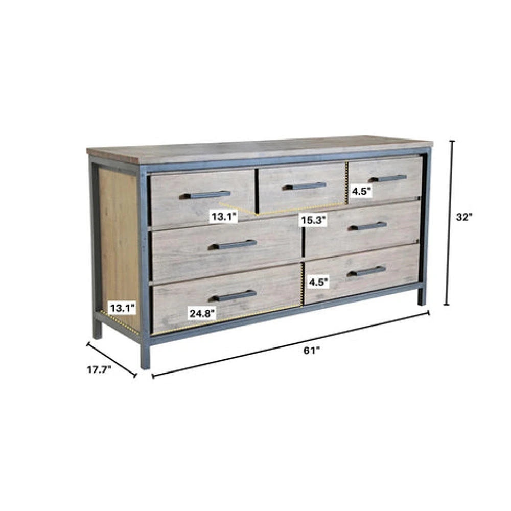 Irondale 7 Drawer Dresser