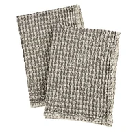 Stonewashed Waffle Kitchen Towel S/2