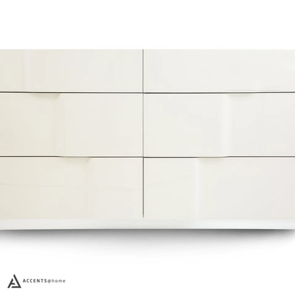 Janice Two Tone 6 Drawer Dresser