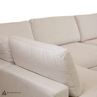 Joelle Sectional - Left Chaise - White