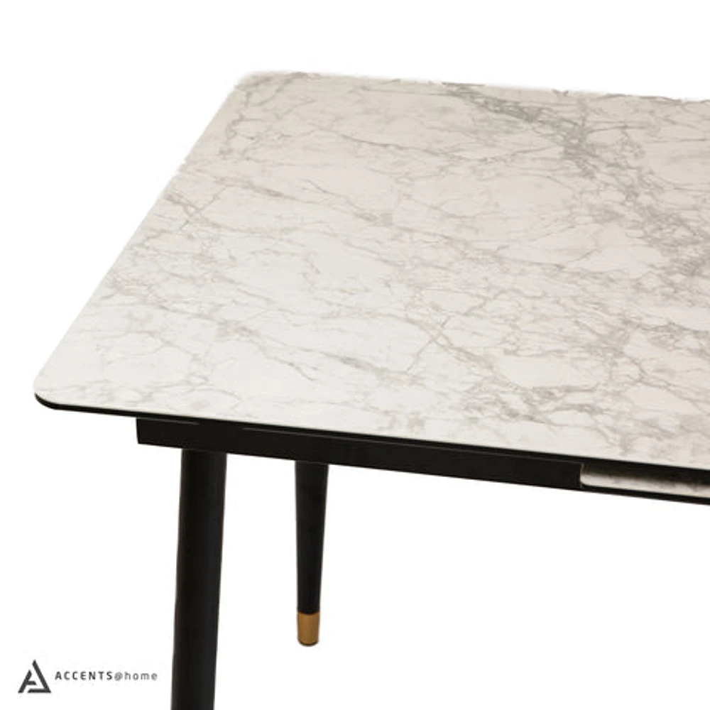 Justin Ceramic Top Extendable Dining Table