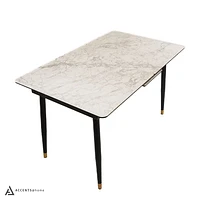 Justin Ceramic Top Extendable Dining Table