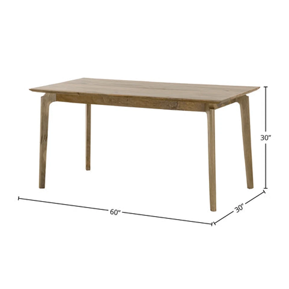 Kenzo Dining Table Small 60” – Natural