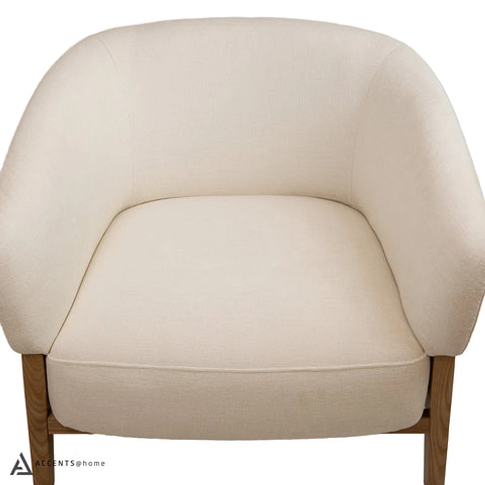 Kamela Accent Chair - Joyce Ivory