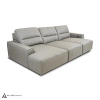 Kozue Genuine Leather Power Slide Sectional