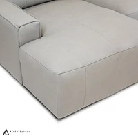 Kozue Genuine Leather Power Slide Sectional