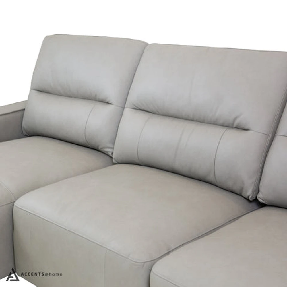 Kozue Genuine Leather Power Slide Sectional