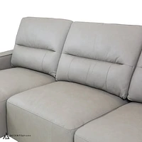 Kozue Genuine Leather Power Slide Sectional