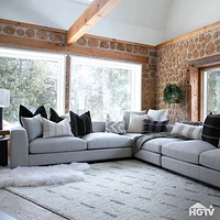 Sullivan Sectional LHF Sofa - Alba Stone