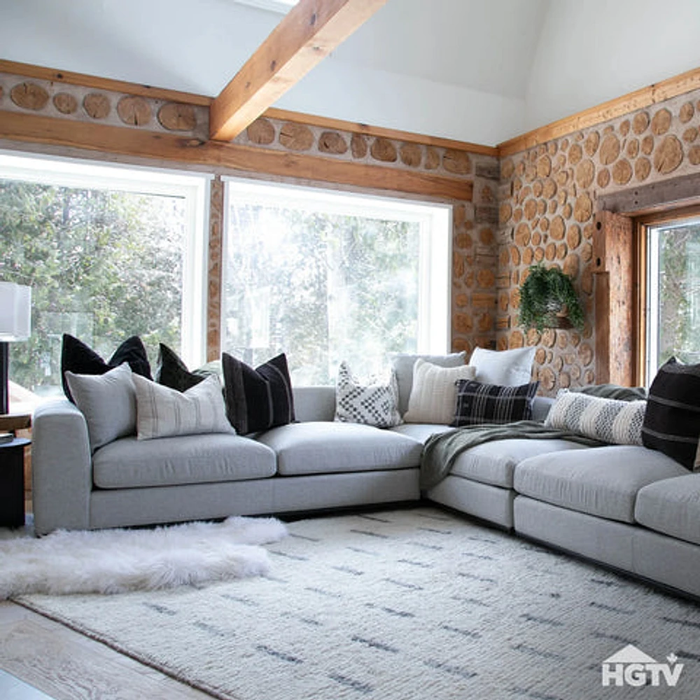 Sullivan Sectional RHF Sofa - Alba Stone