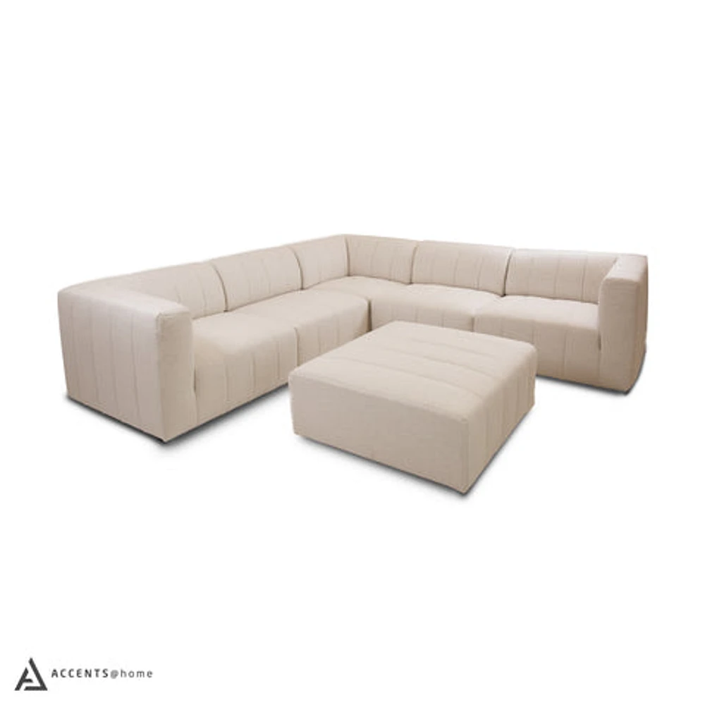 Lauriston 6 PCs Modular Sectional - White