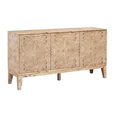 Mappa 3 Door Sideboard - Light Burl