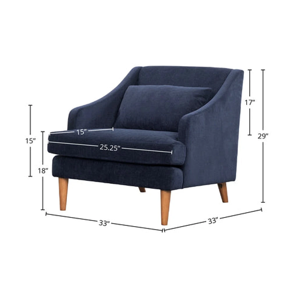 Missy Club Chair - Navy Chenille